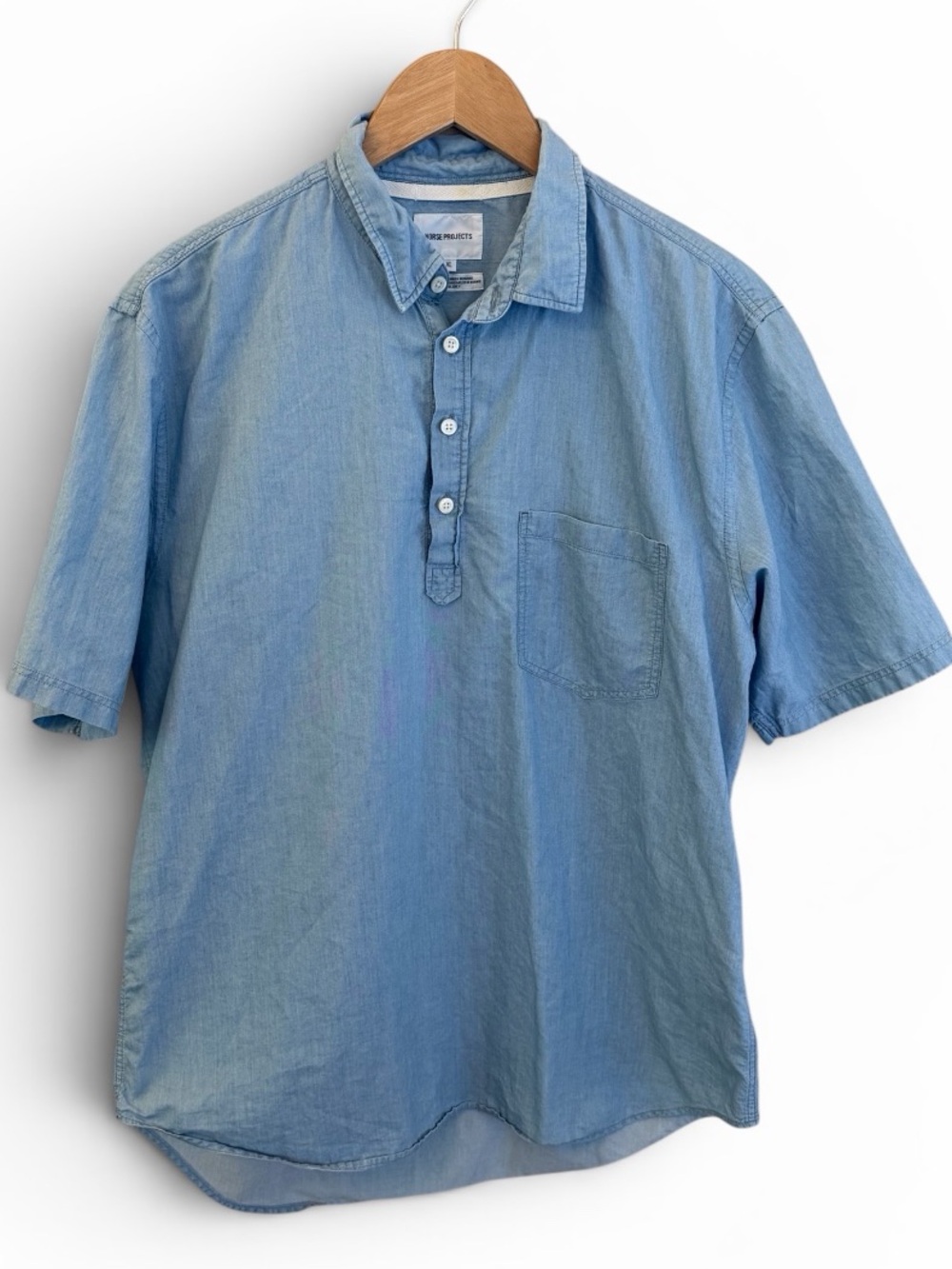 Norse Projects Osvald Short-Sleeve Button-Down Pocket Shirt Men’s Size XL
